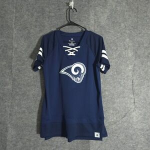 Los Angeles Rams Fanatics Women's Original State Lace-Up T-Shirt Large Football